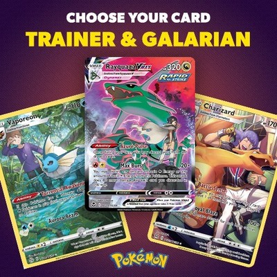 Pokemon Trainer & Galarian Gallery: Choose Your Card! English NM Full Art GG TG