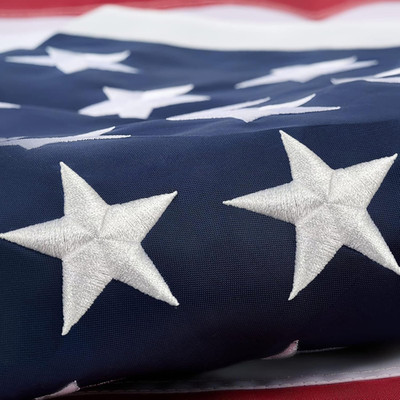 American Flags for outside 4X6 Ft, Embroidered Heavy Duty USA Flags for Outdoor