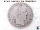 NobleSpirit (RB) Popular Better Barber Half 1908-D Original Surface Choice G/VG