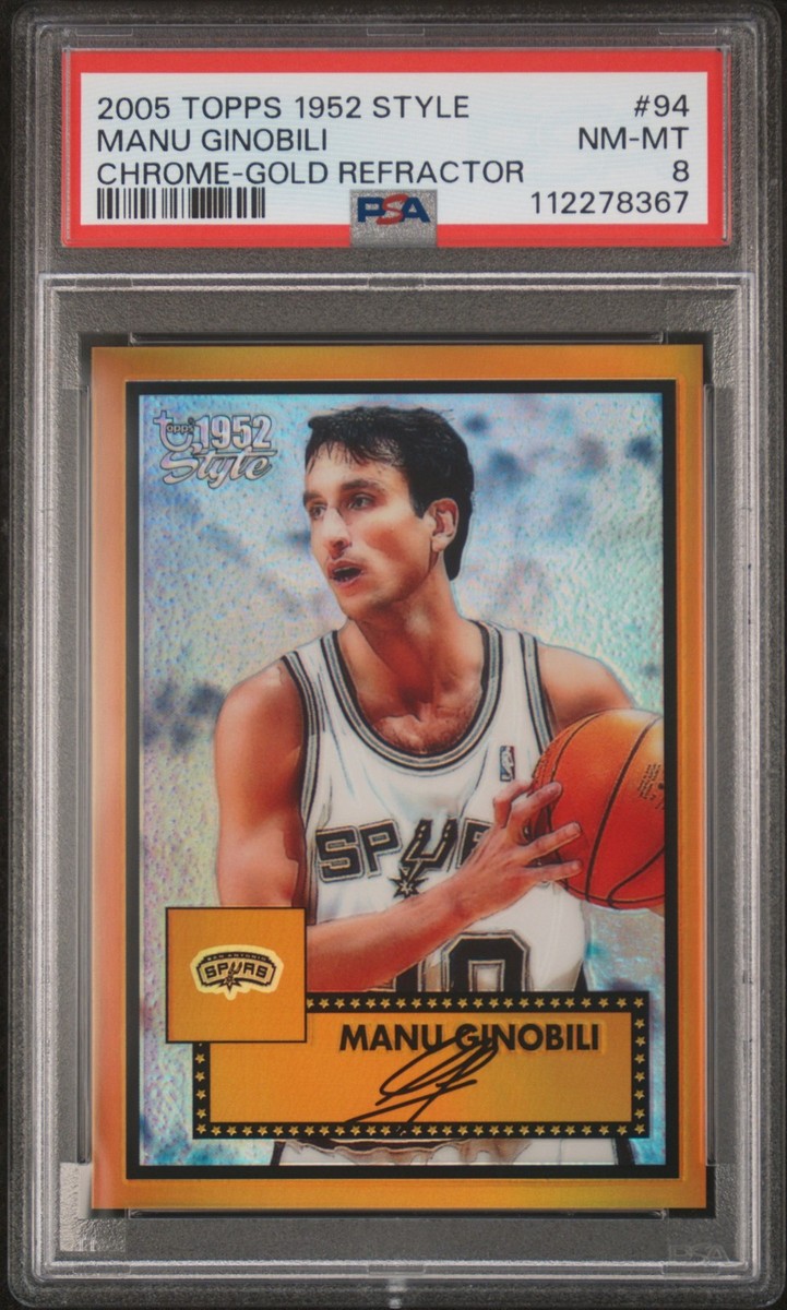 2005-06 Topps 1952 Style - Manu Ginobili #94 Chrome Gold Refractor