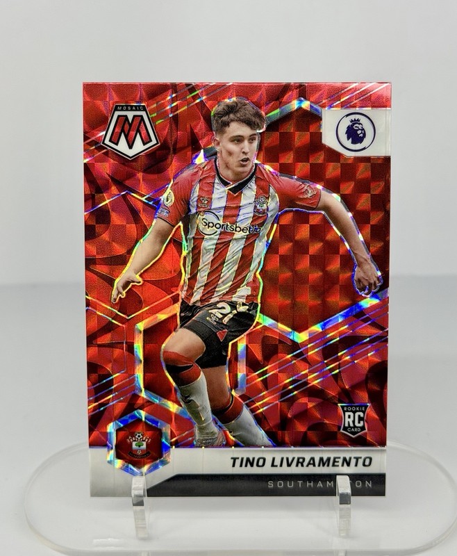 2021-22 Mosaic Tino Livramento Reactive Red Prizm Rookie Card RC #160 NM