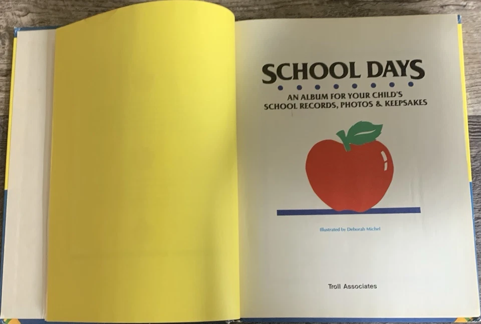 RARE! 1st Vtg HB Edit. School Days Book By Troll Associates 1989 ACCEPTABLE!!!!! - Image 4 of 4