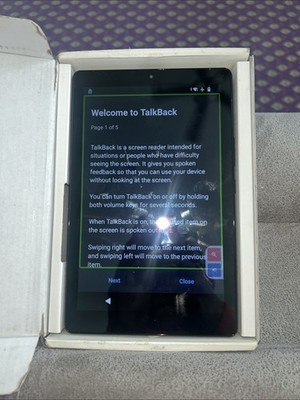 Moxee 4G LTE Tablet 3GB/32GB 8'' (2) 5MP Cameras WiFi Only Android 12 Reset