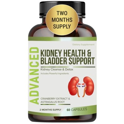 Kidney Cleanse Detox & Repair and Bladder Support- Kidney Support Supplement ...