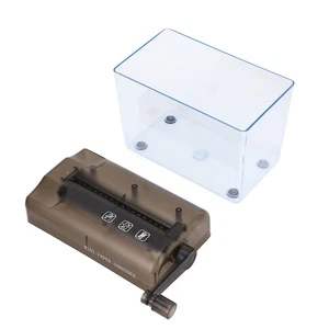 Mini Shredder main portable manuel Shredster avec 1L Fenêtre plastique transparente
