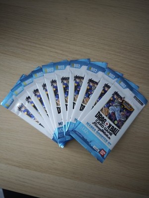 10er Set BOOSTER DRAGON BALL FUSION WORLD SB02 MANGA BOOSTER 01 BANDAI JAP