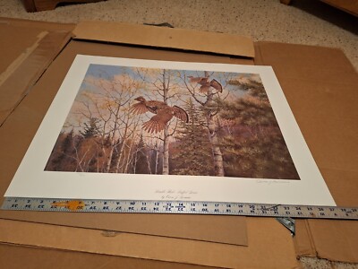 Owen Gromme Double Flush - Ruffed Grouse Artist's Print