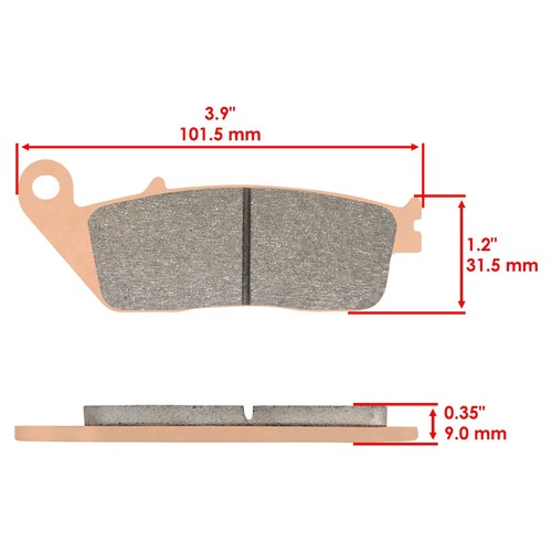 Front & Rear Brake Pads for Victory Cory Ness Cross Country 2011 2012 - Picture 3 of 7