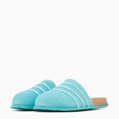 GY2554] Mens Adidas ADIMULE LEA SLIDES 'AQUA' | eBay