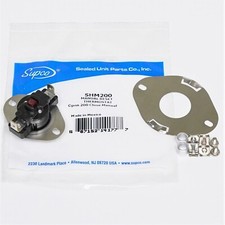 SUPCO Manual Reset Thermostat, 200 Degrees F Supco Brand, SHM200