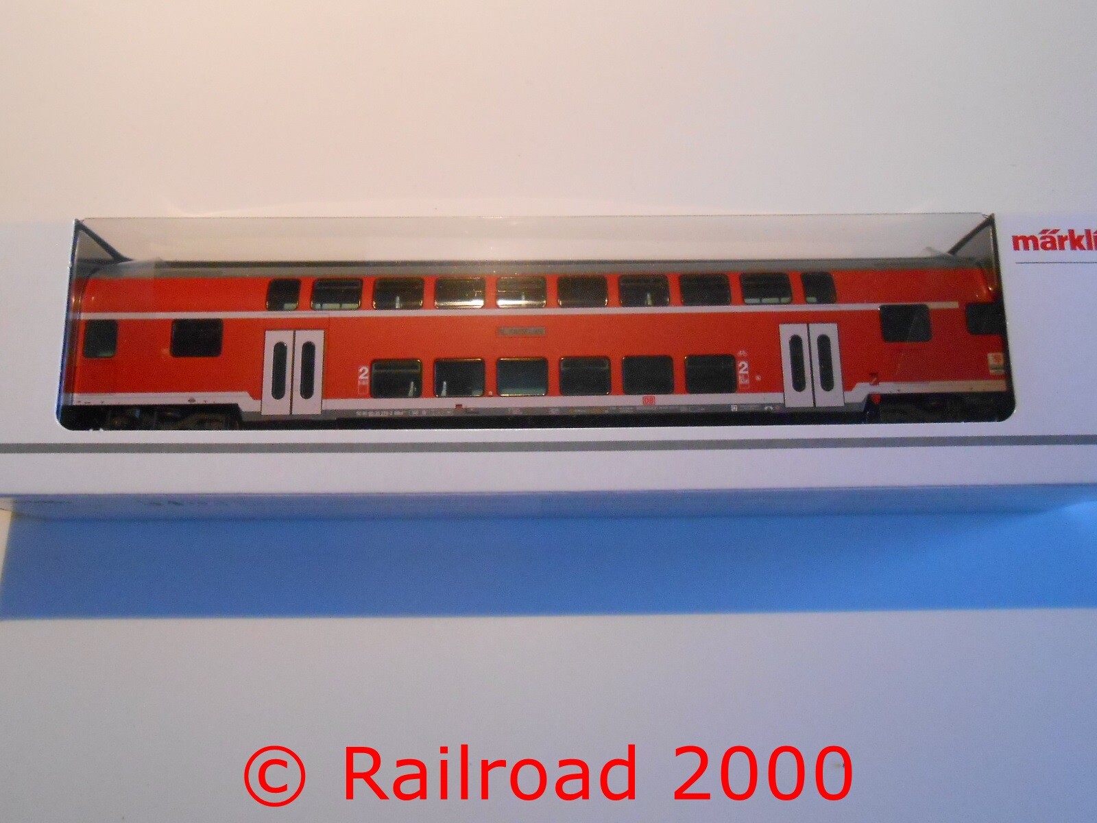 Märklin 43586 doble piso carro fiscal, dbbzf 761, 2. clase, el DB AG, nuevo + embalaje original Märklin 43586 doble piso carro fiscal, dbbzf 761, 2. clase, el DB AG, nuevo + embalaje original