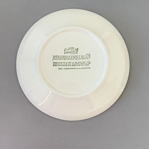 Georgetown, Mass. First Settler 10" Sammelteller 1969 von Kettlesprings Kilns - Bild 10 von 14