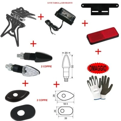Pour Honda CBR 1000 Ff Fireblade Sp 2017-2021 Set Immatriculation Moto Caréné - Photo 1/4