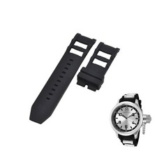 Russian Diver 1435 26mm Black Rubber Watch Strap For Invicta