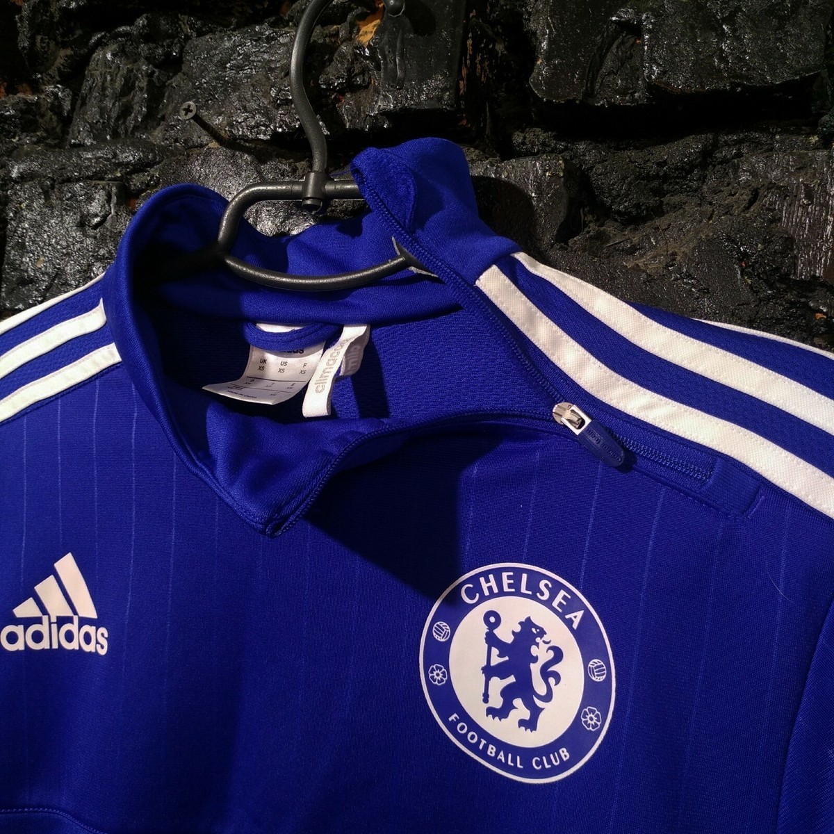 Chelsea Training Jacket Long Sleeve Adidas S12069 Polyester Mens