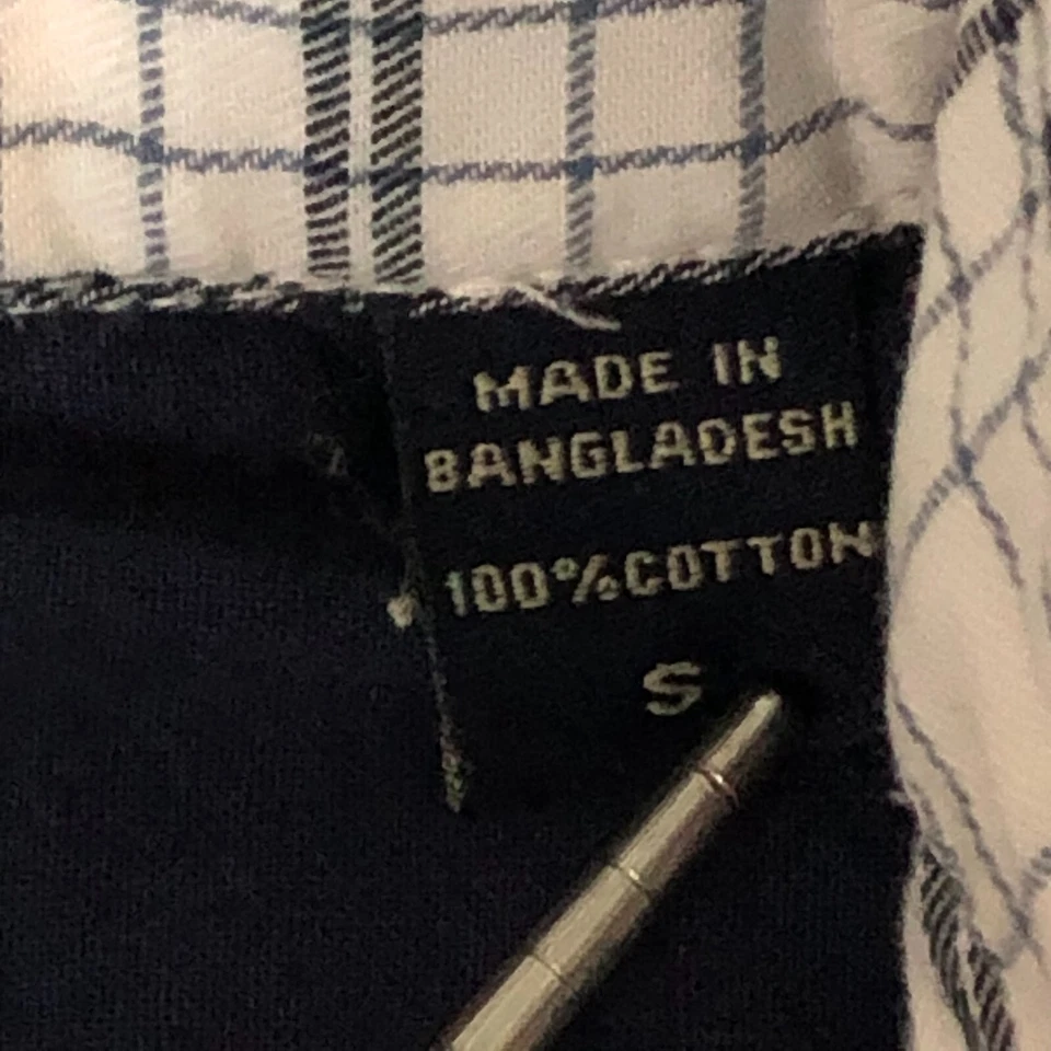 Wrangler Shirt Mens SM White Long Sleeve Button Up Wing Collar Wringle Resistant - Image 4 of 4