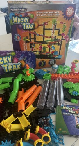 Wacky Trax Marble Maze Run Mania 350 piece Building Kit Playset