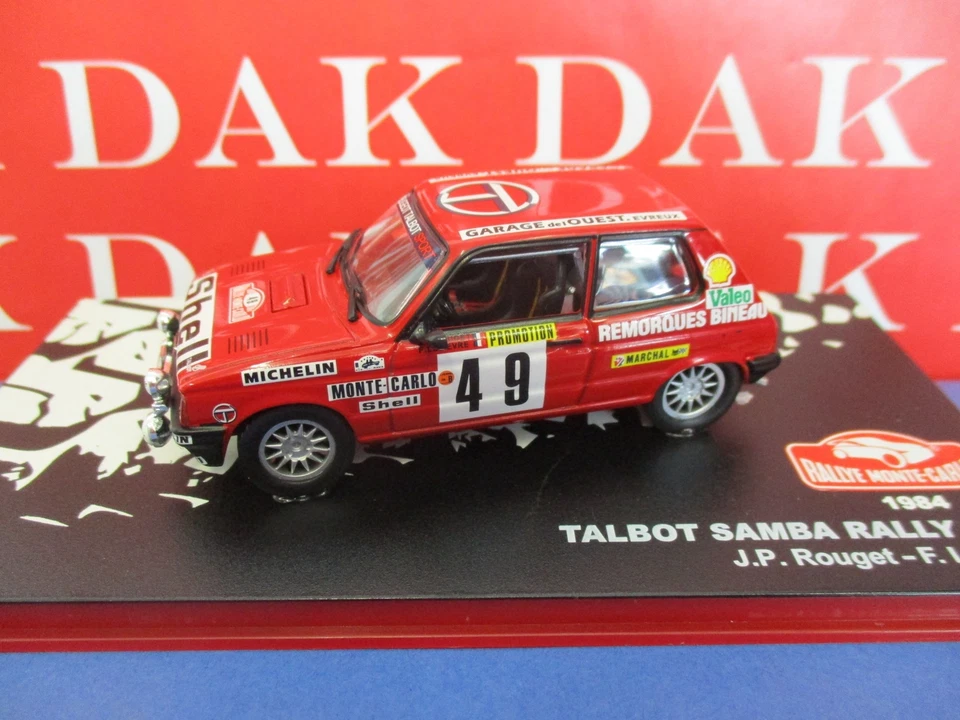 Die cast 1/43 Modellino Auto Talbot Samba Rally N 49 Rally Monte Carlo 1984 - Immagine 2 di 4