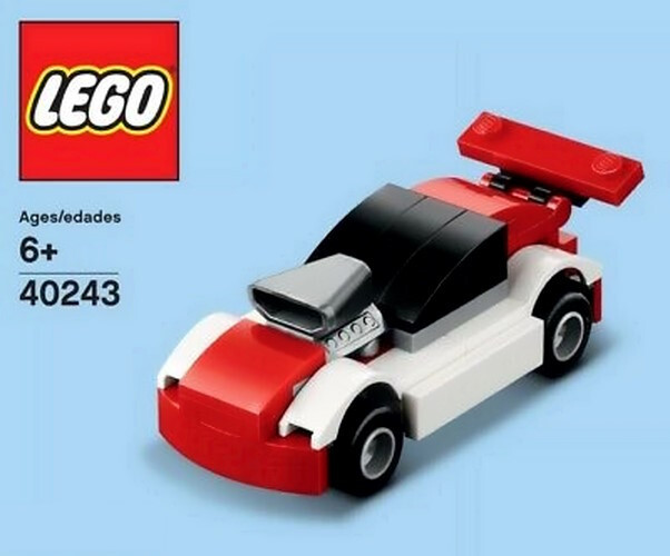 GENUINE LEGO 40243 Race Car Mini Build - RARE- 2017 - BRAND NEW - SEALED