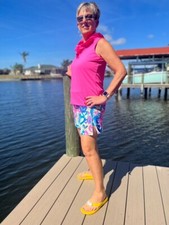 Lulu-B Zip Skort Hearts HRTS Size XS UPF 50 