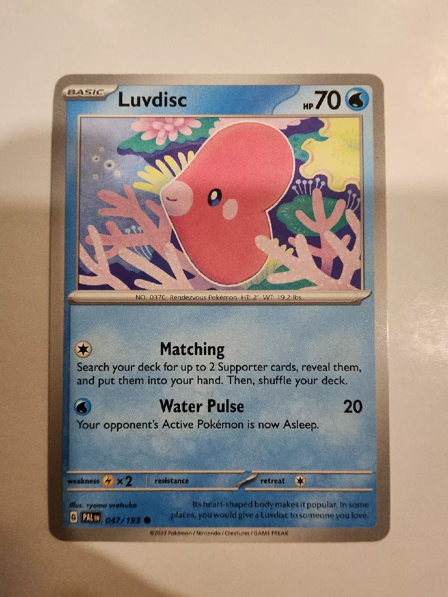 Carta Pokémon - Luvdisc 47/193 - Evolução em Paldea - Copag em Promoção na  Americanas