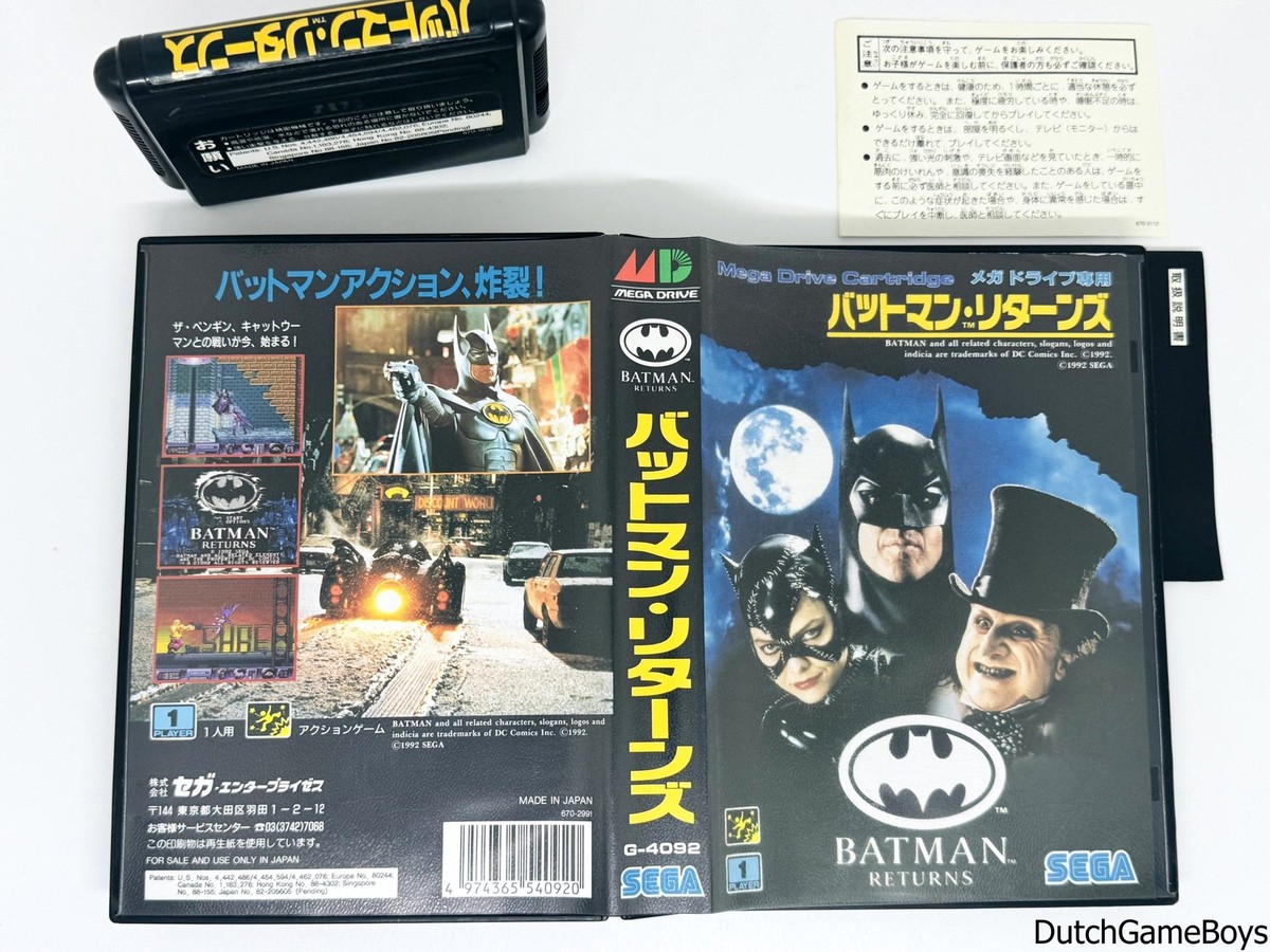 SEGA - メガドライブ バットマン リターンズ　Mega Drive MD Batman MD Batman Returns Mega Drive SEGA Bat Man Action Game Japan