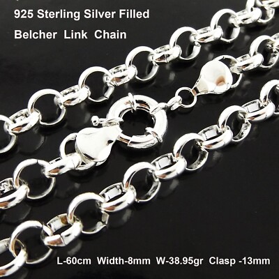 Rundglieder-Kette 3 Zoll Sterling Silber Halskette Verlängerung