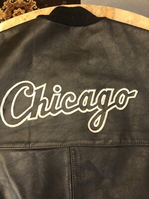 Vintage DeLong Leather Jacket Chicago White Sox Men's XL
