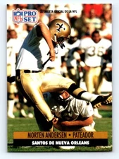 1991 Pro Set Spanish FRESH PULL #586 Morten Andersen