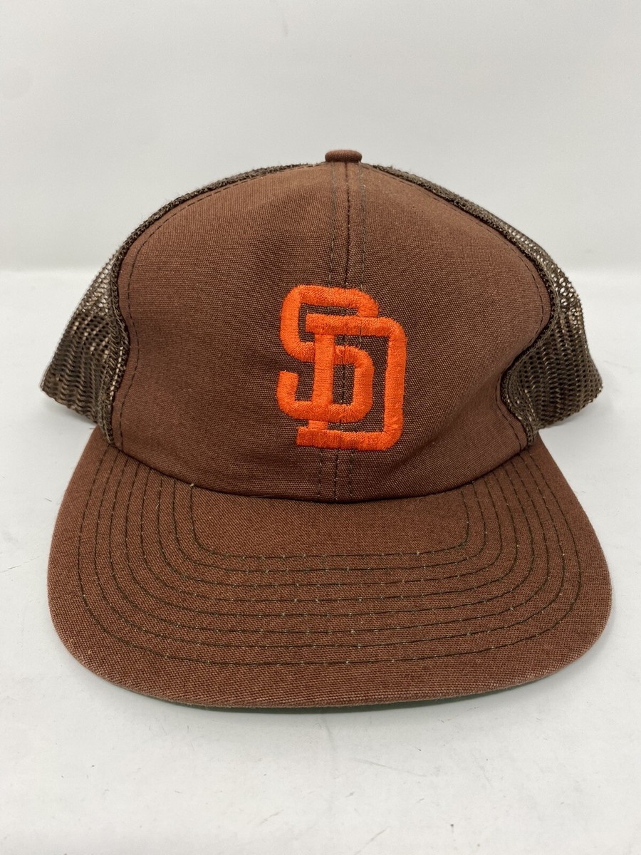 Vintage San Diego Padres MLB Snapback Mesh Trucker Hat 80s Twins 