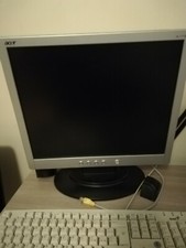 Monitor ACER 17" pollici LCD MONITOR modello AL1717 schermo PC USATO grigio/nero