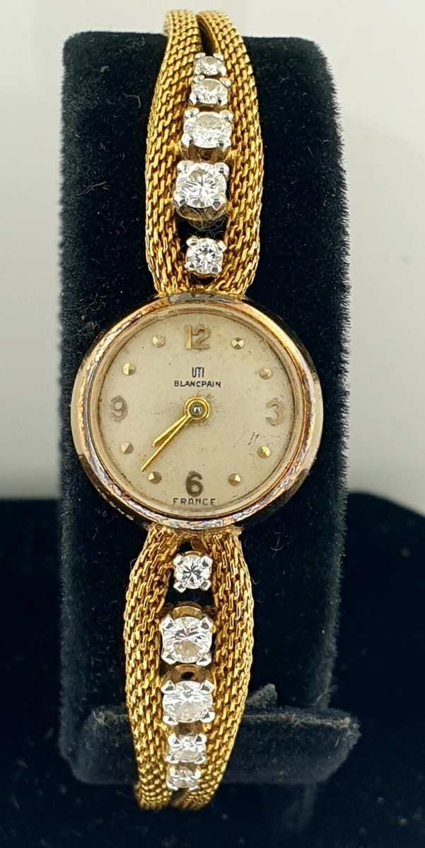 Vintage BLANCPAIN 3ct VS G Diamond Ladies 18k Yellow Gold Watch Blancpain Vintage Diamond 18K Yellow Gold main image 2