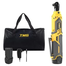 Electric Cordless Ratchet Wrench, 3/8 Inch 40 Ft-lbs 230 RPM 12V Power Ratchet