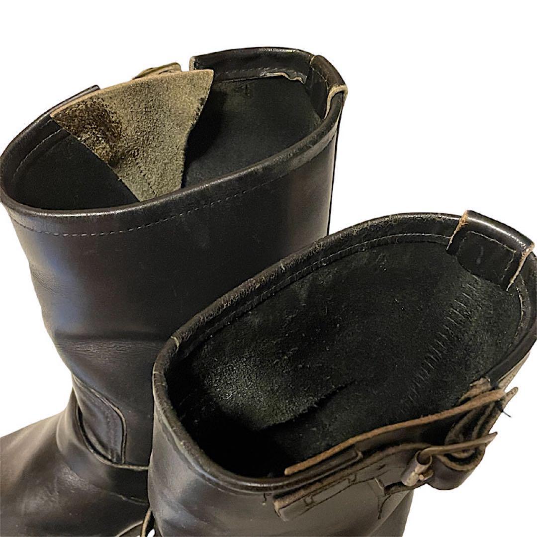 Red Wing 2268 PT91 Engineer Boots Black Leather Men's US7D Red Wing 2268 PT91 Engineer Boots Black Leather Men's US7D