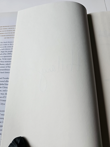 *SIGNIERT! Hillary Rodham Clinton HARD CHOICE 2014 Hardcover Buch HANDSIGNIERT! - Bild 8 von 19