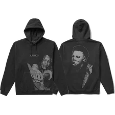 Primitive Skateboards x Halloween Michael Myers Black Hooded Sweatshirt