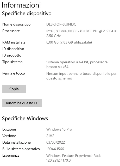 Lenovo ThinkPad L530 · i3-3210M · 8GB · 128GB, foto 2 di 5