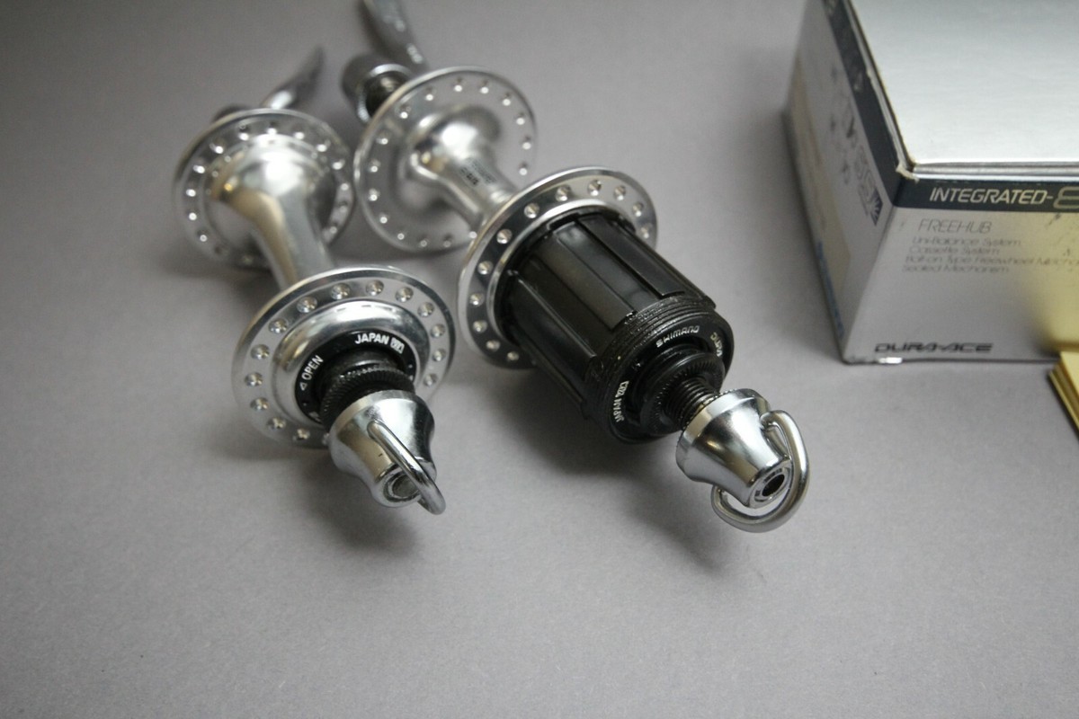 ハブセット Shimano Dura-ace HB-7400 FH−7400 NOS NIB Shimano Dura Ace HB 7400 7402 FH Hub Low Flange
