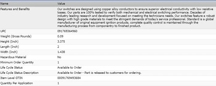 Interruptor de controle de aquecedor HVAC A/C padrão para 1998 DODGE B2500 - Imagem 2 de 4