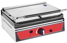 Gas Kontaktgrill/ Paninigrill Gastro -7,02 kW - oben & unten Gerillt