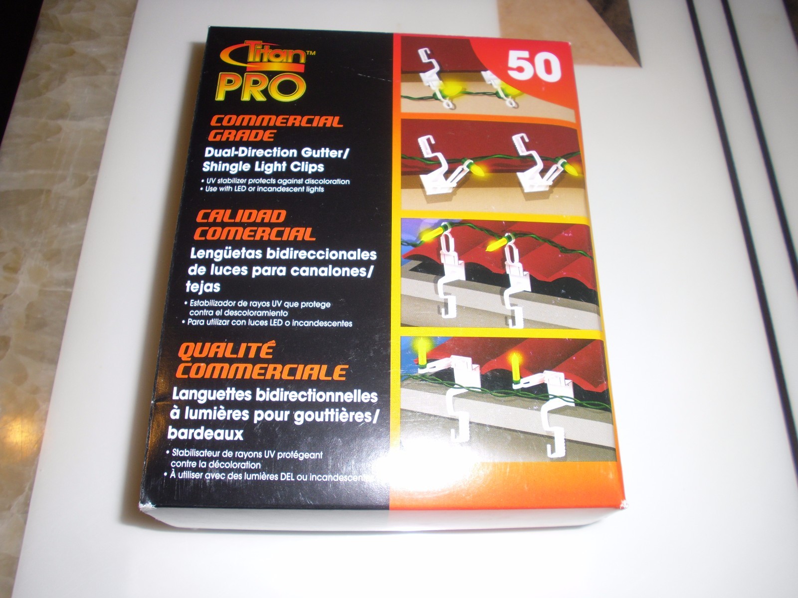 50 Counts Titan Pro Commercial Grade DualDirection Gutter / Shingle