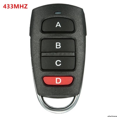 4 Buttons Cloning 433mhz Electric Garage Door Remote Control Key