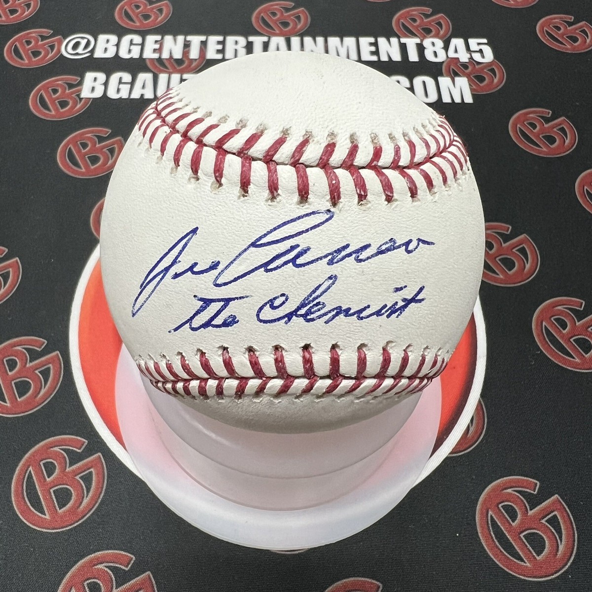 Jose Canseco Signed Oakland A's OMLB The Chemist Inscribed