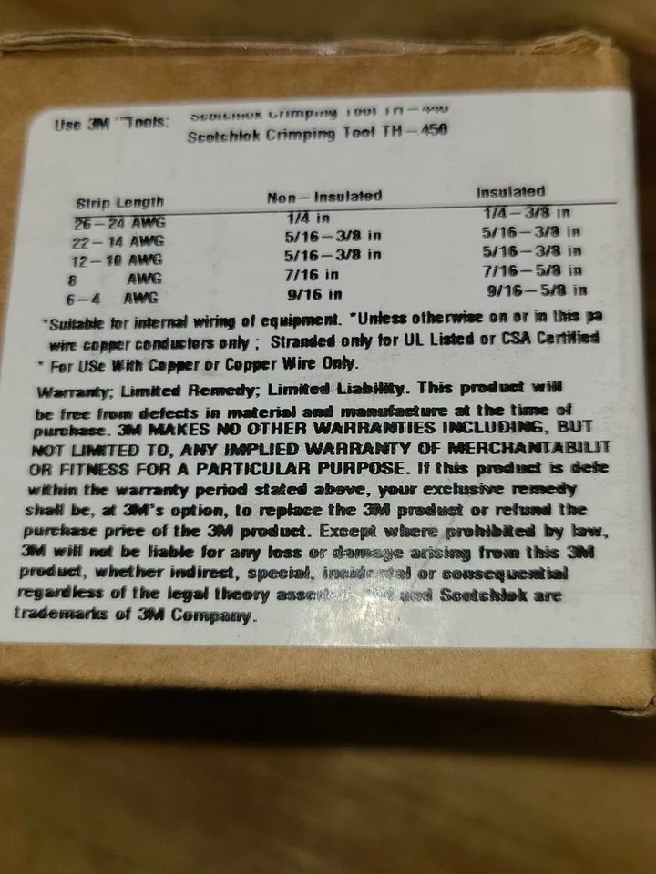 3M M10-8Rk 12-10 Awg Non-Insulated Ring Terminal #8 Stud Pk500 - Image 4 of 4