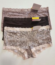 3 Maidenform Microfiber Boyshort Underwear Panty Multi 40760 Sz 6/M - NWT
