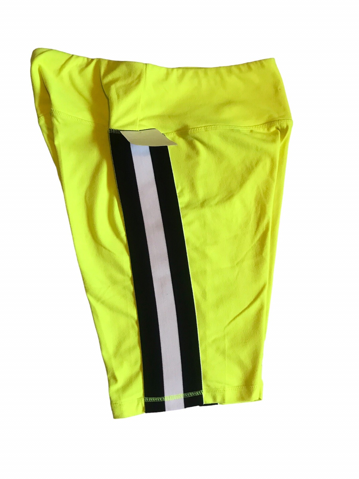 Pantaloncini donna Fila Activewear gialli taglia media elasticizzati biker ciclismo