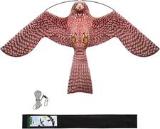 Bird Hawk Flying Kite without Pole for Crops Farm Protector Bird Scarer Flying K