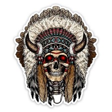 Indian Chief Native American Sticker Decal