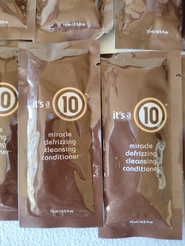 It's a 10 Miracle Defrizzing Cleansing Conditioner Cream Sample 15 ml 40 Pack - Picture 2 of 8