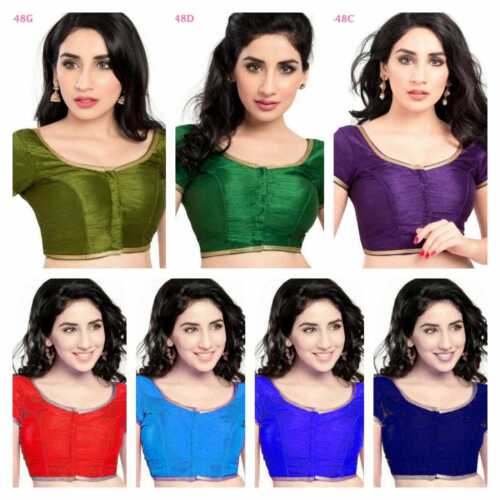 New Indian Designer Wear Eid Sari Dupin Saree Choli Ethnic Ready Made Top Blouse